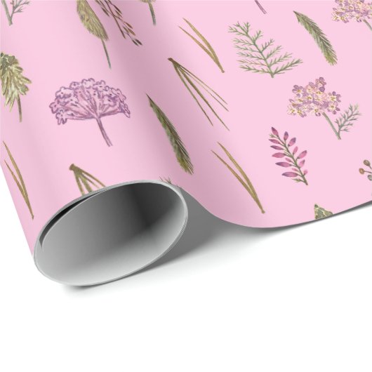 Minimalistisches Niedliches Hübsches Englisch Rosa Geschenkpapier (Rolleneckpunkt)