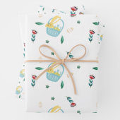 Minimalistisches Niedliches Osterpapier Geschenkpapier Set (Beispiel)