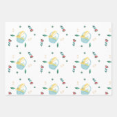 Minimalistisches Niedliches Osterpapier Geschenkpapier Set (Vorderseite)
