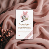 Minimalistisches Niedliches Raccoon Baby Duschdusc Begleitkarte