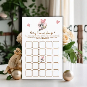 Minimalistisches Niedliches Raccoon Baby Showspiel