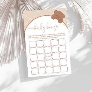 Minimalistisches Niedliches Teddy Bear Baby Showsp Flyer