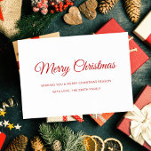 Minimalistisches Non-Foto Frohe Weihnachten