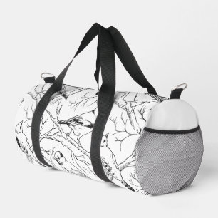 Minimalistisches nordamerikanisches Vögel-Linienku Duffle Bag
