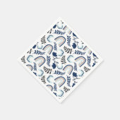 Minimalistisches nordisches Muster Serviette (Ecke)