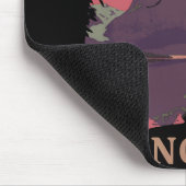 Minimalistisches Norwegen-Sonnenuntergangs-Poster  Mousepad (Ecke)