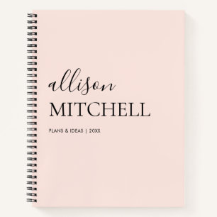 Minimalistisches Notebook mit moderner Chic-Schrif Notizblock
