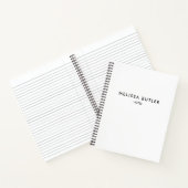 Minimalistisches Notebook Notizblock (Innenseite)
