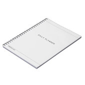 Minimalistisches Notebook Notizblock (Linke Seite)