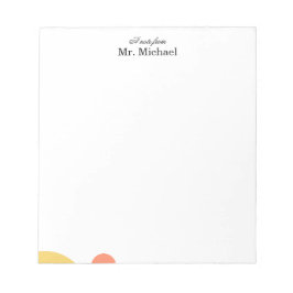 Minimalistisches Notizbuch für Lehrer Notizblock