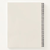 Minimalistisches Notizbuch mit ästhetischer Typogr (Rückseite)