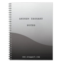 Minimalistisches Notizbuch mit einfachem grauem