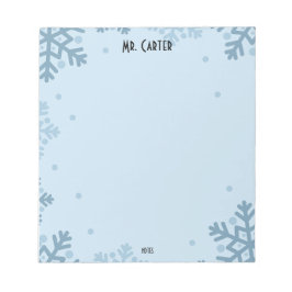 Minimalistisches Notizbuch mit Pastellblauen Forme Notizblock
