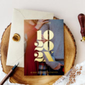 Minimalistisches numerisches Datum Save the Date Folieneinladung