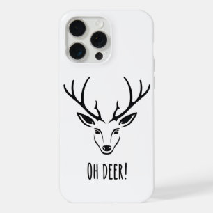 Minimalistisches Oh Deer Rentier iPhone 15 Pro Max Hülle