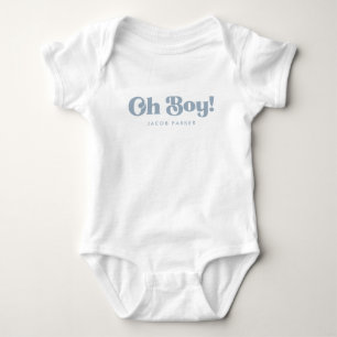 Minimalistisches "Oh Junge!" Baby Jungen personali Strampler