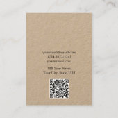 Minimalistisches Ohrring-Display für Kunsthandwerk Visitenkarte (Rückseite)