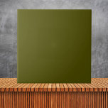 Minimalistisches Olivenmoos Grüne Schlichte Einfac Fliese<br><div class="desc">Minimalistisches Olivenmoos Grüne Schlichte Einfache Farbe</div>