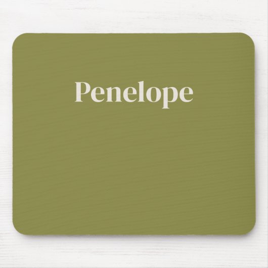 Minimalistisches Olivenöl Personalisiert Mousepad (Vorne)