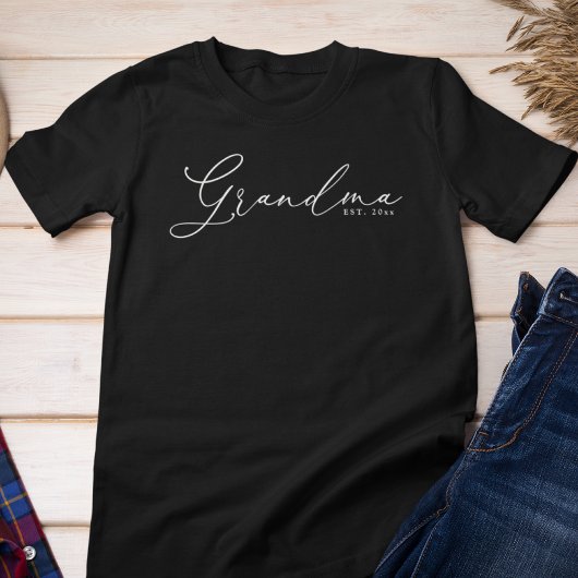 Minimalistisches Oma-Script Tri-Blend Shirt