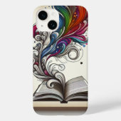 Minimalistisches Open Book Phone Case (Rückseite)