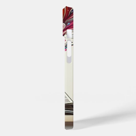 Minimalistisches Open Book Phone Case (Rückseite / Links)