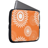 Minimalistisches Orange Mandala Geometrisches Must Laptopschutzhülle (Vorne Rechts)