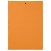 Minimalistisches Orangengeschäft Klemmbrett (Rückseite)