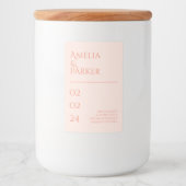 Minimalistisches Orangenkronensiegel Lebensmitteletikett (Vorderseite)