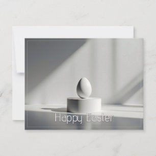 Minimalistisches Osterei auf modernem Sockel
