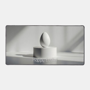 Minimalistisches Osterei auf modernem Sockel Schreibtischunterlage