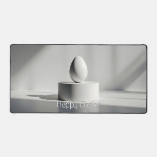 Minimalistisches Osterei auf modernem Sockel Schreibtischunterlage