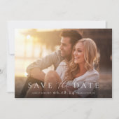 Minimalistisches Overlay | Horizontales Foto Save The Date (Vorderseite)