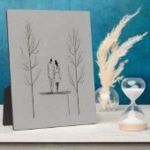 Minimalistisches Paar Moderne Kunst Fotoplatte (Seite)