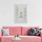 Minimalistisches Paar Moderne Kunst Leinwanddruck (Insitu (Wohnzimmer))