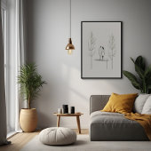 Minimalistisches Paar Moderne Kunst Poster