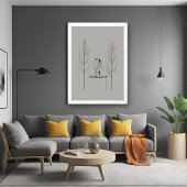 Minimalistisches Paar Moderne Kunst Poster