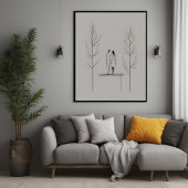 Minimalistisches Paar Moderne Kunst Poster