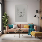 Minimalistisches Paar Moderne Kunst Poster