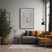 Minimalistisches Paar Moderne Kunst Poster