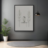 Minimalistisches Paar Moderne Kunst Poster