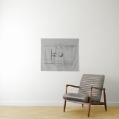 Minimalistisches Paar Moderne Kunst Wandteppich (Beispiel (Horizontal))