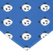 Minimalistisches Panda Muster - Cobalt Blue Tischdecke (Schrägansicht)