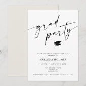 Minimalistisches Party Einladung (Vorne/Hinten)