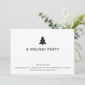 Minimalistisches Party Einladung (Stehend Vorderseite)