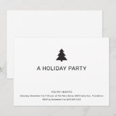 Minimalistisches Party Einladung (Vorne/Hinten)