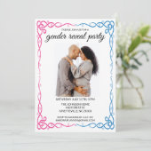 Minimalistisches Party Foto Einladung (Stehend Vorderseite)