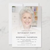 Minimalistisches Party für benutzerdefinierte Foto Einladung (Vorderseite)