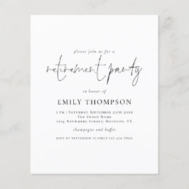 Minimalistisches Party für die Vergabe von Aufträg