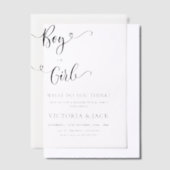 Minimalistisches Party für Jungen oder Mädchen Pergament Einladungen (Versetzt)